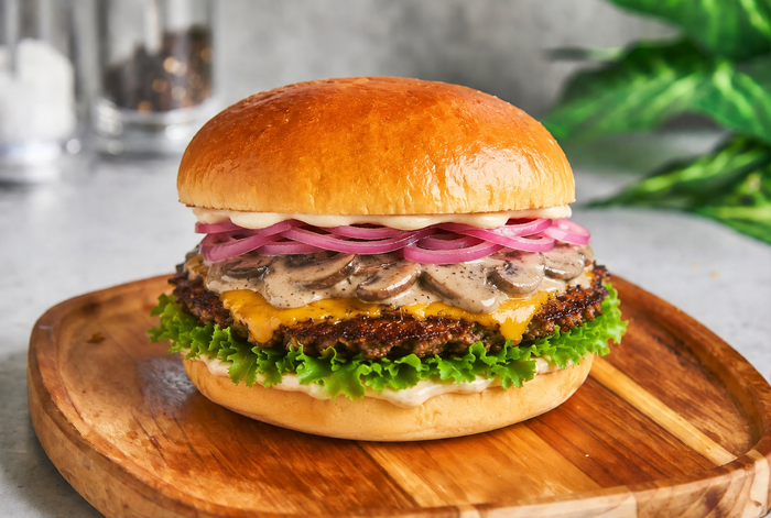 Creamy Mushroom Burger